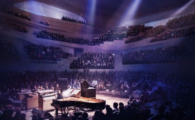 Render del nuevo auditorio del Barbican Centre.