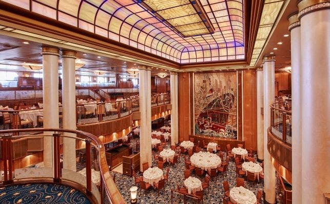 Restaurante Britannia del Queen Mary 2. Foto Cunard.