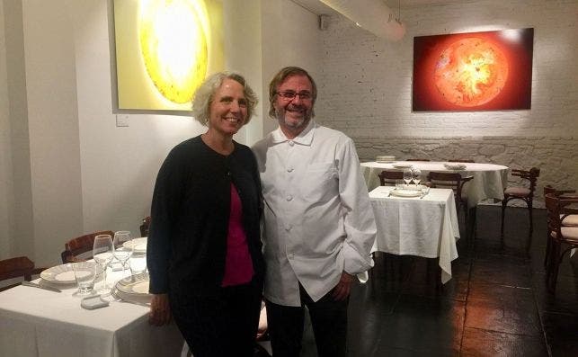 Miguel SÃ¡nchez Romera y su esposa Cristina Biosca en el restaurante Rice!