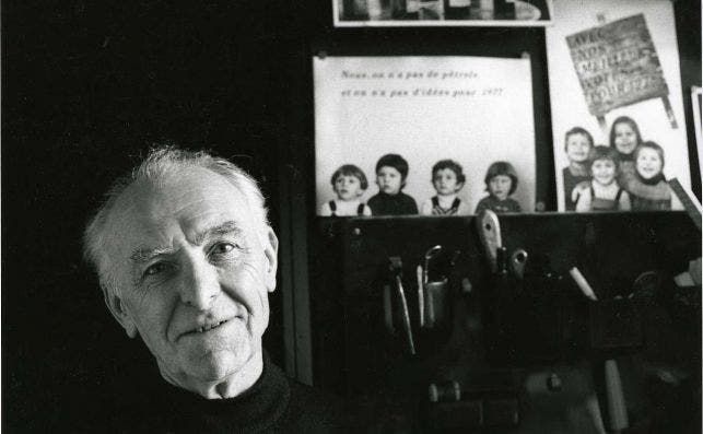 Robert Doisneau photographed by Bracha L. Ettinger in his studio in Montrouge, 1992