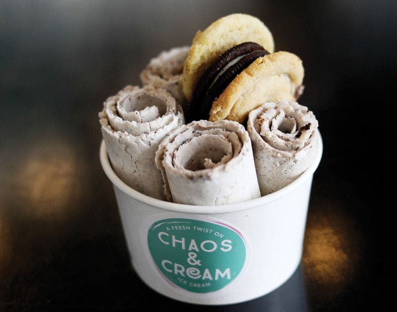 Roll Ice. Foto: Chaos & Cream Ice Cream.