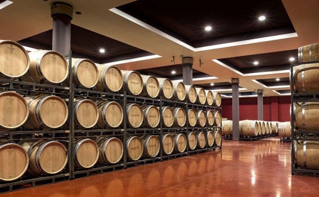 Sala de barricas. Foto Bodegas Nexus