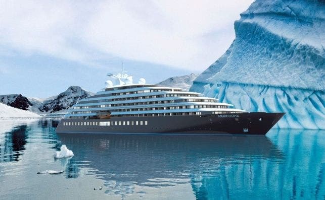 El lujoso Scenic Eclipse aspira ser el primer crucero seis estrellas del mundo.