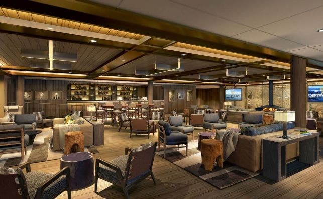 Seabourn Venture. Lounge.