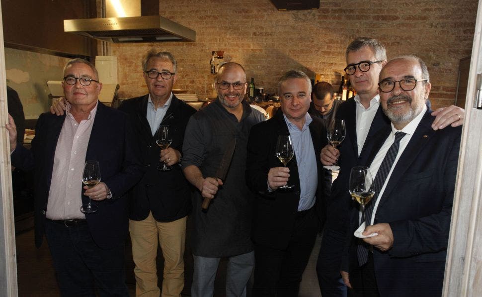 Siscu MartÃ­, Juan MuÃ±oz, Jordi VilÃ¡, Quim VilÃ¡, Jordi Segura y Fernando Gurucharri. Foto: Jordi CatalÃ 