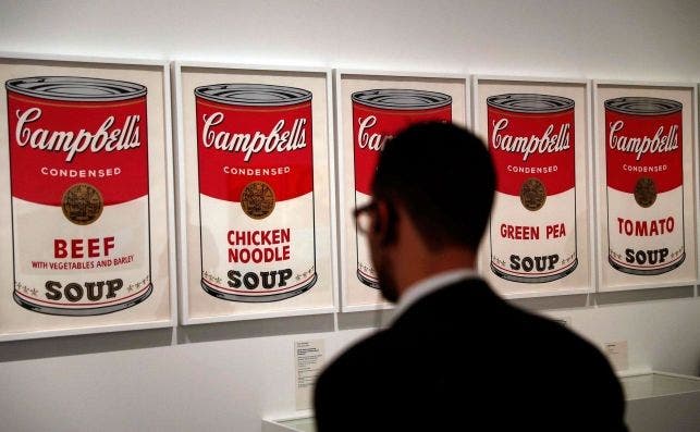 Solo Warhol supo transformar en arte imÃ¡genes de la cultura popular. Foto EFE.