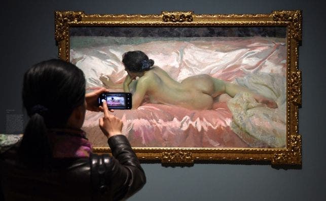 Sorolla en la National Gallery. Foto Facundo Arrizabalaga EFE.