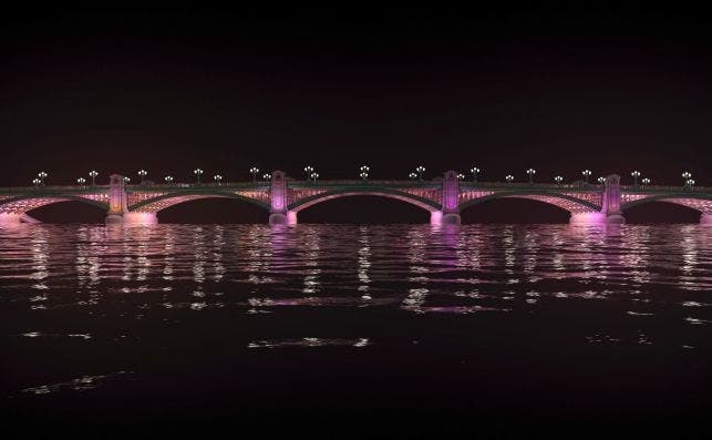 Southwark Bridge Â© Illuminated River, Leo Villareal Studio, 2018