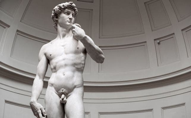 El David, una de las maravillas creadas por Michelangelo. Foto Steve Barker - Unsplash