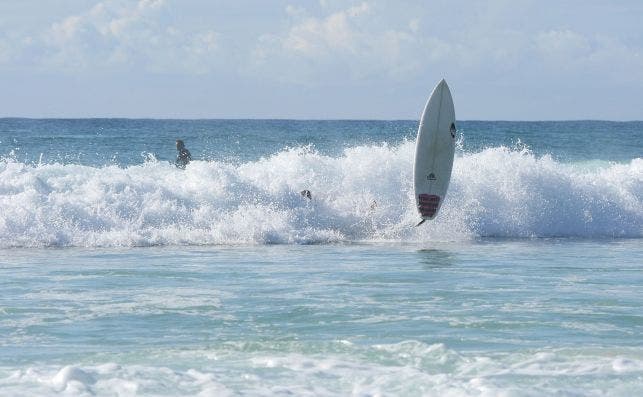 Surf en Tallows Beach. Foto Dreams and capers.