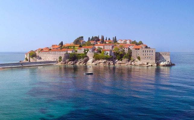 El resort Sveti Stefan se encuentra en una antigua villa de la realeza. Foto: Sveti Stefan