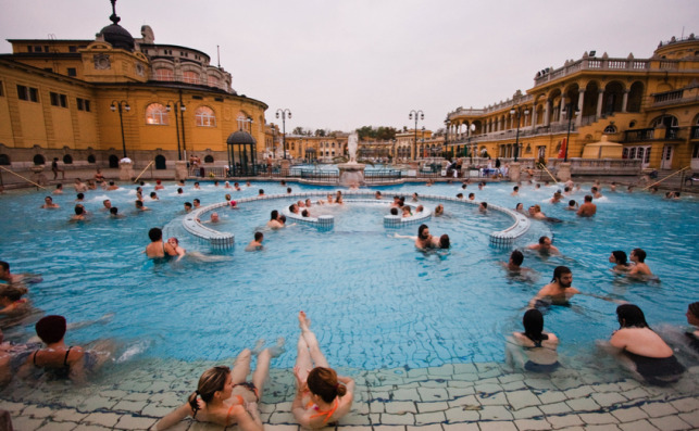 Szechenyi Baths outdoor pools