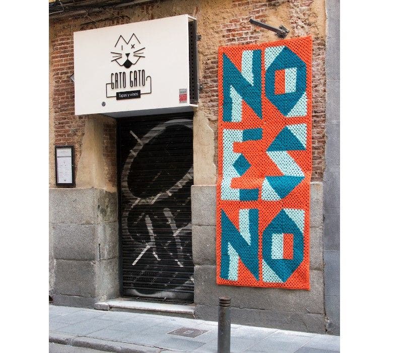 Tejelaraña CALLE. Foto: Guillermo de la Madrid | Madrid Street Art Project.