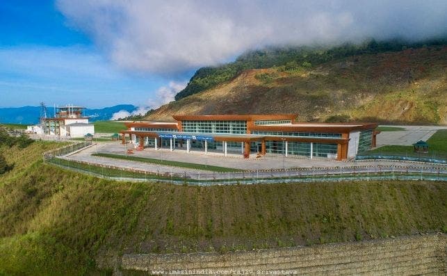 Terminal aeropuerto Pakyong, la India.