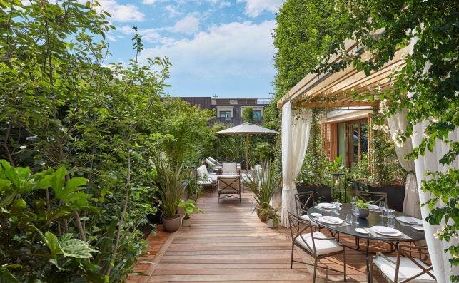 Terraza del Mandarin Oriental, ParÃ­s. Foto Mandarin Oriental.