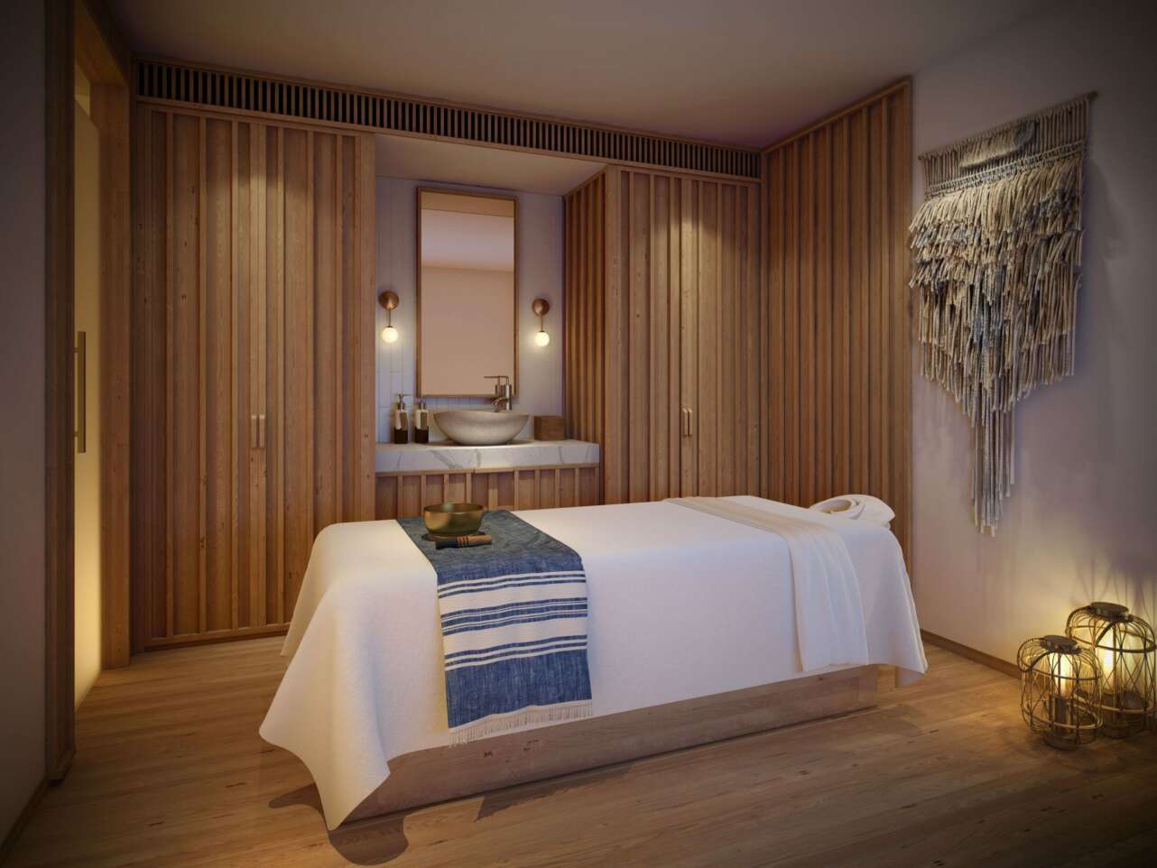 Sala de masajes en el spa