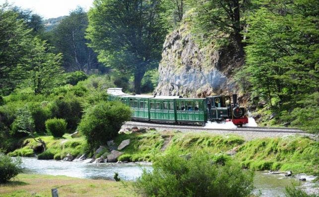 El tren recorre siete kilÃ³metros del Parque Nacional de Tierra del Fuego. Foto: Ferrocarril Austral Fueguino.