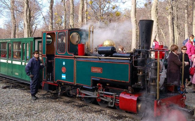 El Ferrocarril Austral Fueguino cuenta con siete locomotoras a vapor. Foto: JP Chuet.