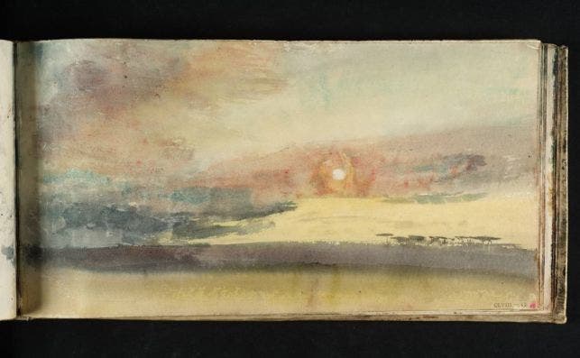 'Estudio del cielo', de Turner, pintado entre 1816 y 1818. Foto Tate Gallery