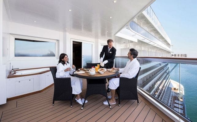 Hay suites que llevan aparejado el servicio de un mayordomo: Â¿hay que darle propina?. Foto MSC Cruceros.
