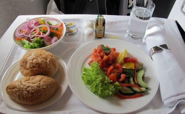 Los menÃºes para veganos son cada vez mÃ¡s populares en las aerolÃ­neas.