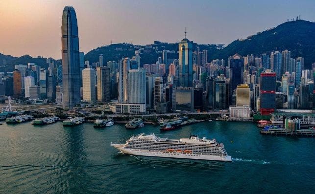 Viking Sun en Hong Kong. Foto Viking Cruises.