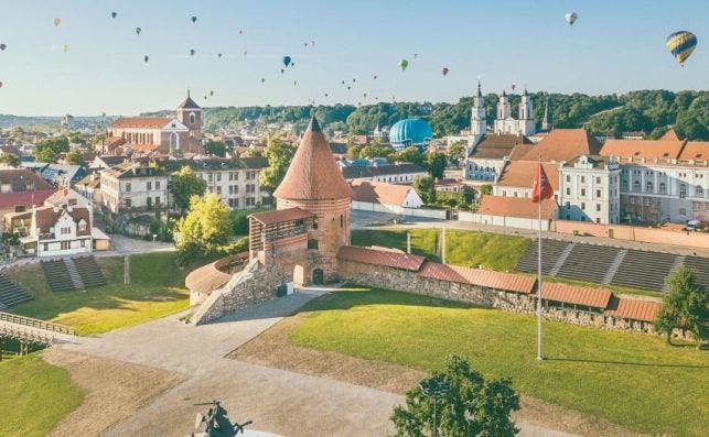 Vista aÃ©rea de Kaunas, en Lituania. Foto: Visit Kaunas