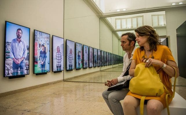 Visitantes en la pasada ediciÃ³n de la Bienal de Venecia. EFE.