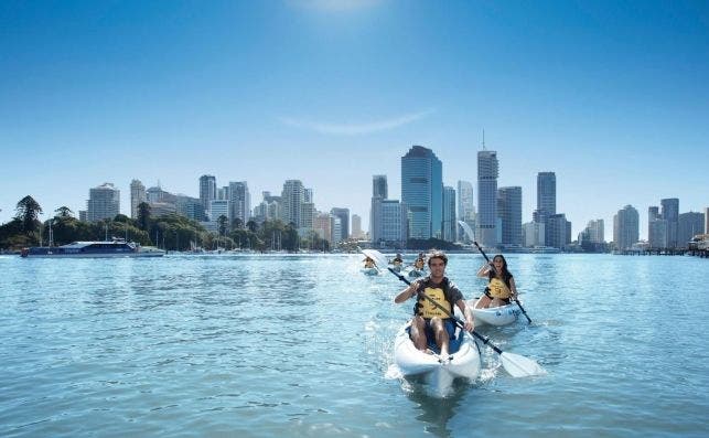 Vista de Brisbane desde el rÃ­o. Foto Turismo de Queensland.