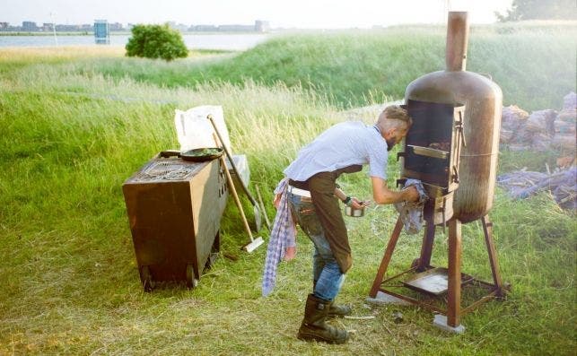 Vuurtoreneiland cocina al aire libre