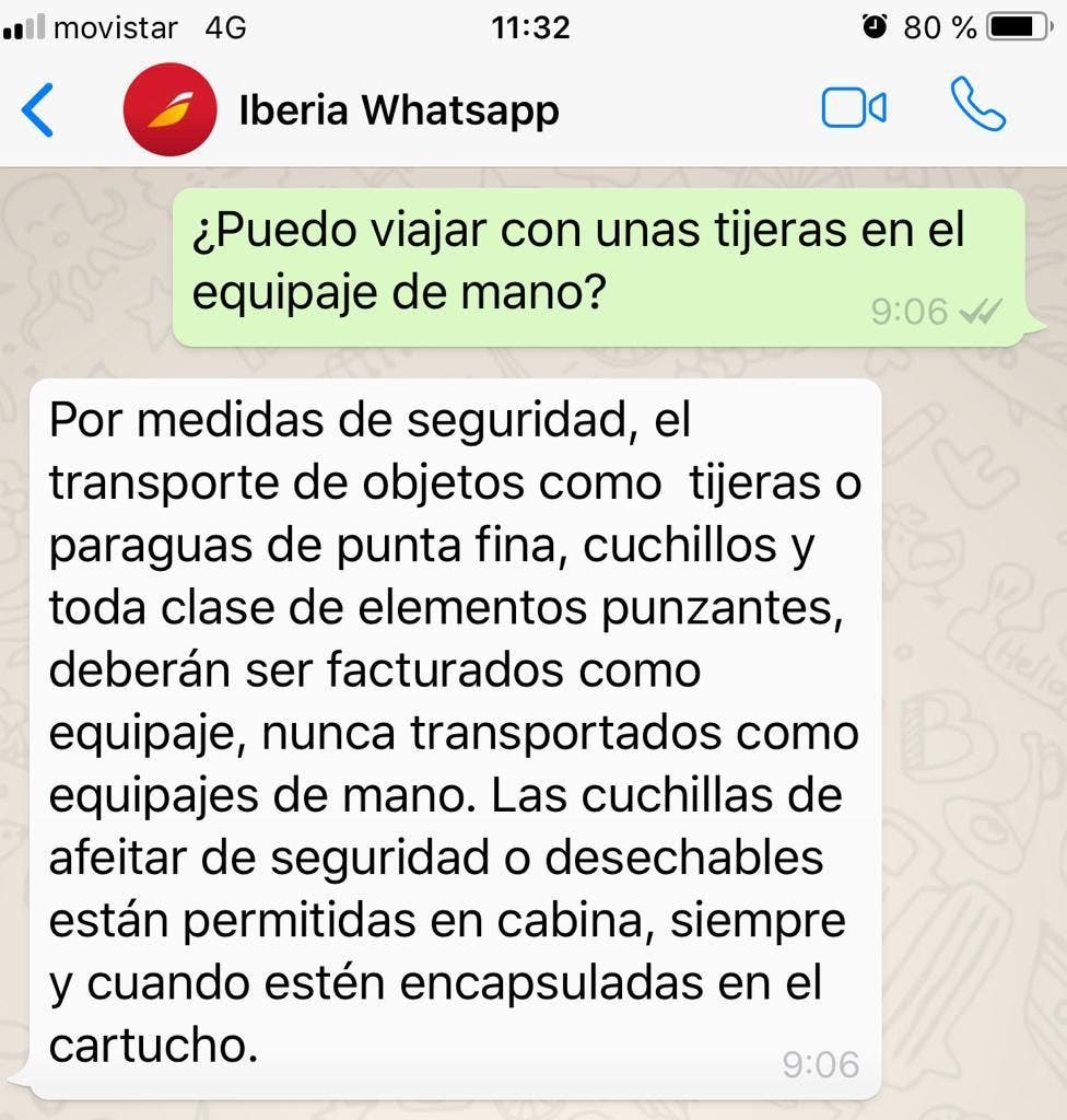 WhatsApp Iberia te responde