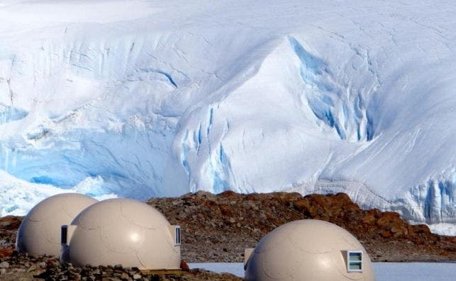 White desert camp