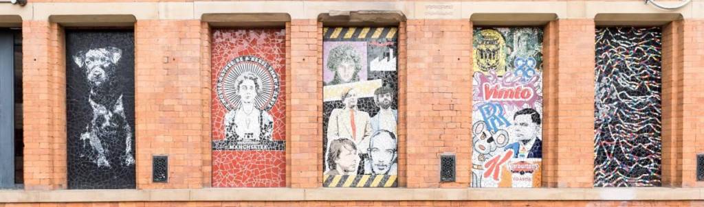 Mosaicos en la fachada del Affleck's Palace. Foto: Affleck's Palace