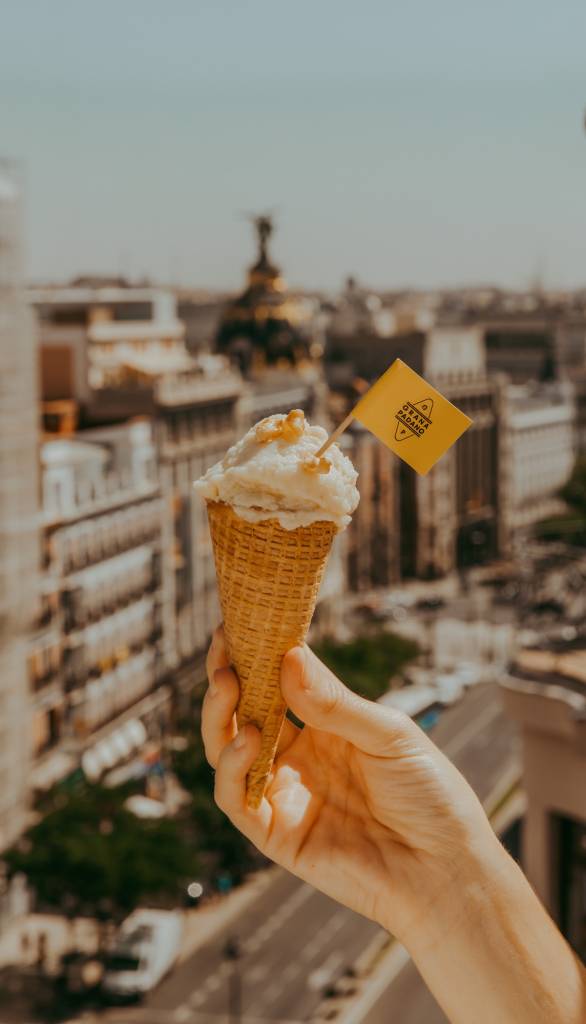 Ruta helado queso Grana Padano