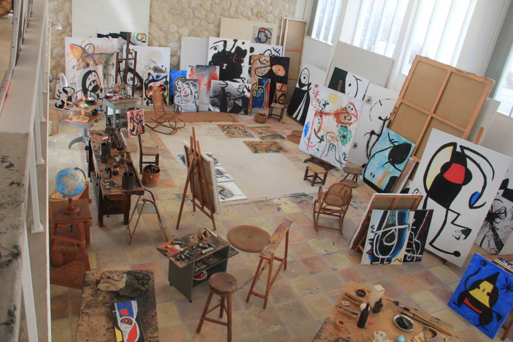 El taller de Joan Miró se puede visitar. Foto: Fundación Miró Mallorca.