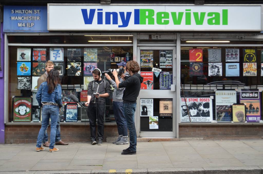 Las tiendas de vinilo sobreviven en Northern Quarter. Foto: Westport.