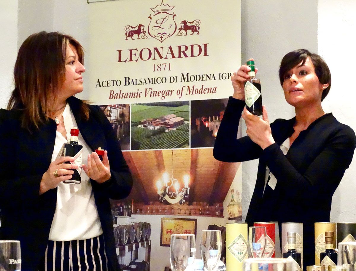 Degustación de aceto Leonardi