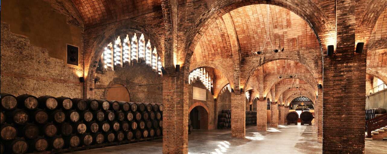 Las bodegas de Codorníu en Sant Sadurní d'Anoia.