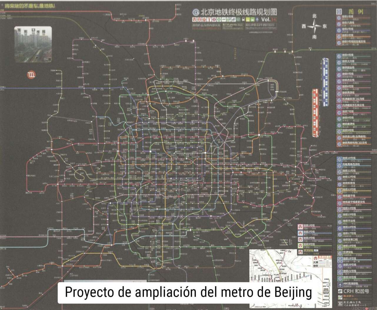 mapa metro china