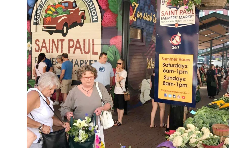 El mercado de agricultores de St. Paul. Foto: Saint Paul Farmers Market