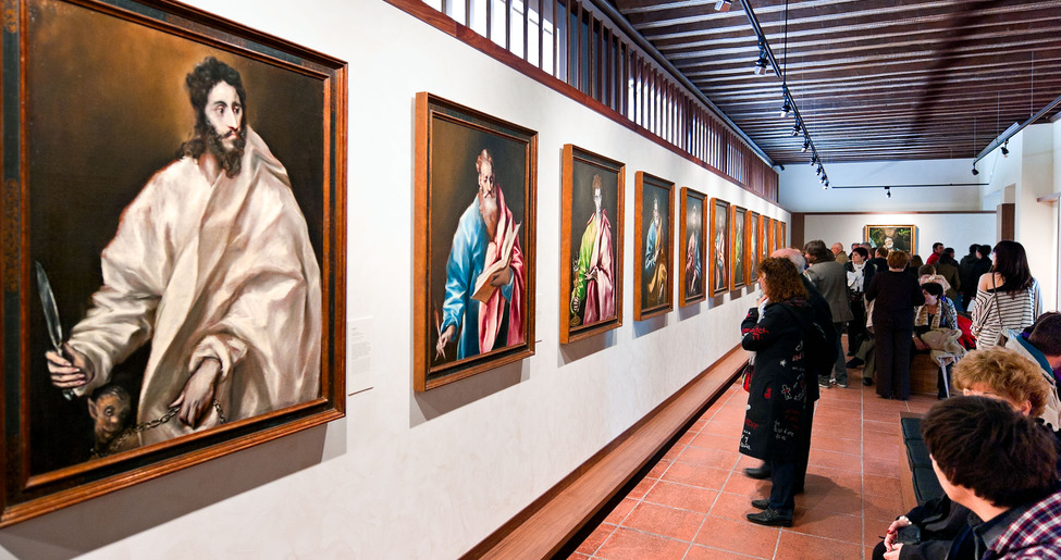 Serie de santos en el Museo El Greco. Foto: Turismo de Castilla-La Mancha.