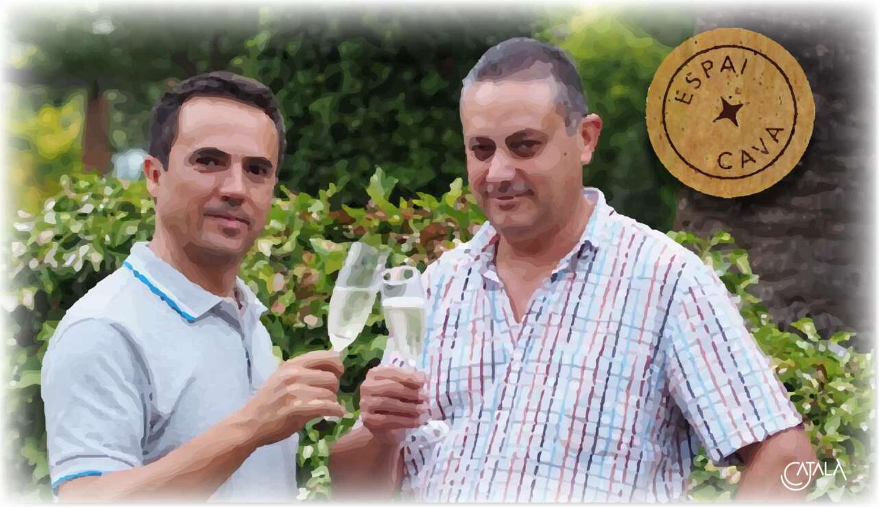 José Moreno y Pedro Muñoz, creadores de Espai Cava. / Ilustraciones: Jordi Català.