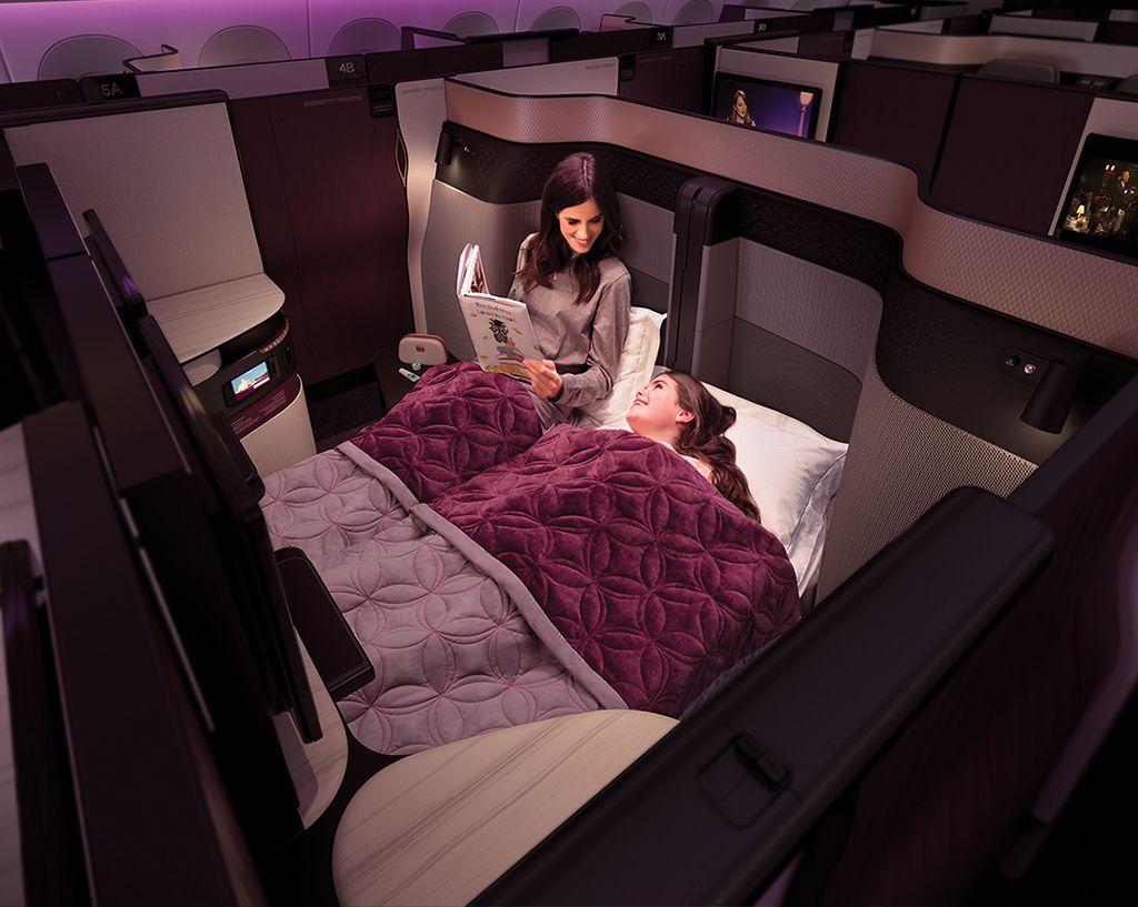 Qsuite de Qatar Airways.