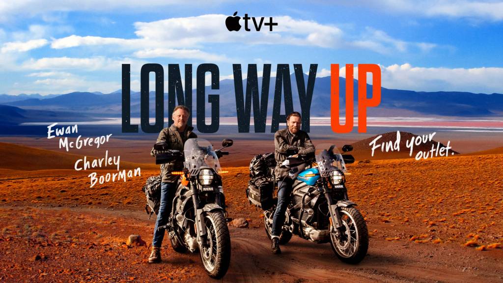Póster oficial de la serie 'Long Way Up'. Foto: Apple TV+