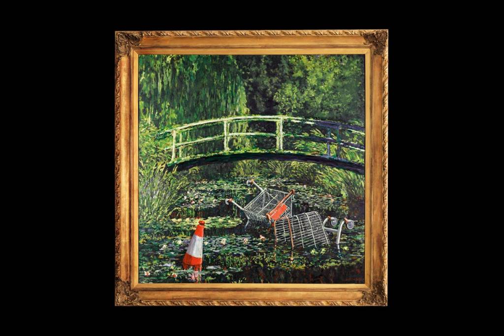 Banksy reinterpreta a Monet