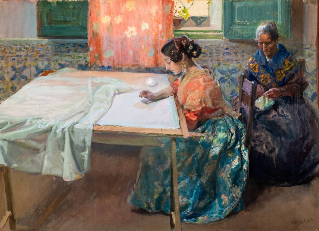 Bordadora valenciana, 1901. Coleccion particular.