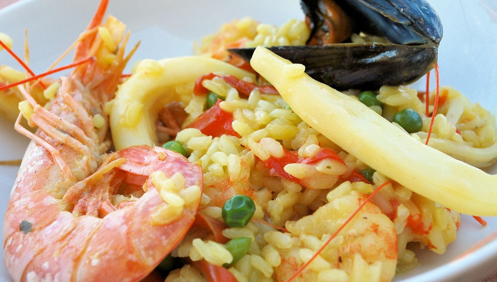 Arroz y frutos de mar en un plato típico de Argentario. Foto: Visit Tuscany
