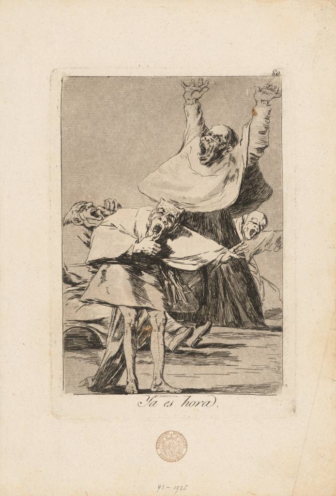 Ya es hora, Los Caprichos, de Francisco José de Goya. Foto: Albertina.