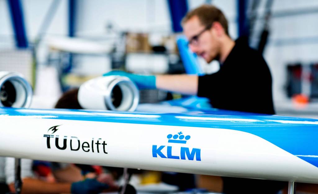 KLM había presentado al innovador modelo en su fiesta del centenario. Foto: TU Delft