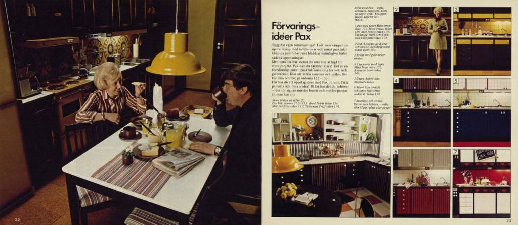 Año 1974: no todo eran salones. Foto: Ikea